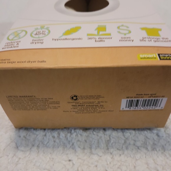 Wool Dryer Balls 6XL NIB - Picture 5 of 8